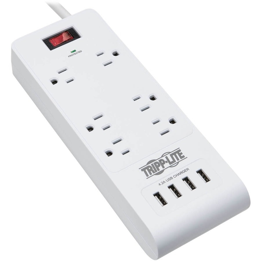 Tripp Lite TLP64USBRA15 6-Outlet Surge Suppressor/Protector TLP64USBRA15