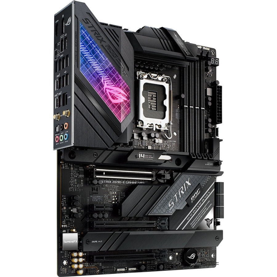 Asus ROG Strix Z690-E GAMING WIFI Desktop Motherboard - Intel Z690 Chipset - Socket LGA-1700 - Intel Optane Memory Ready - ATX ROG STRIX Z690-E GAMING WIFI