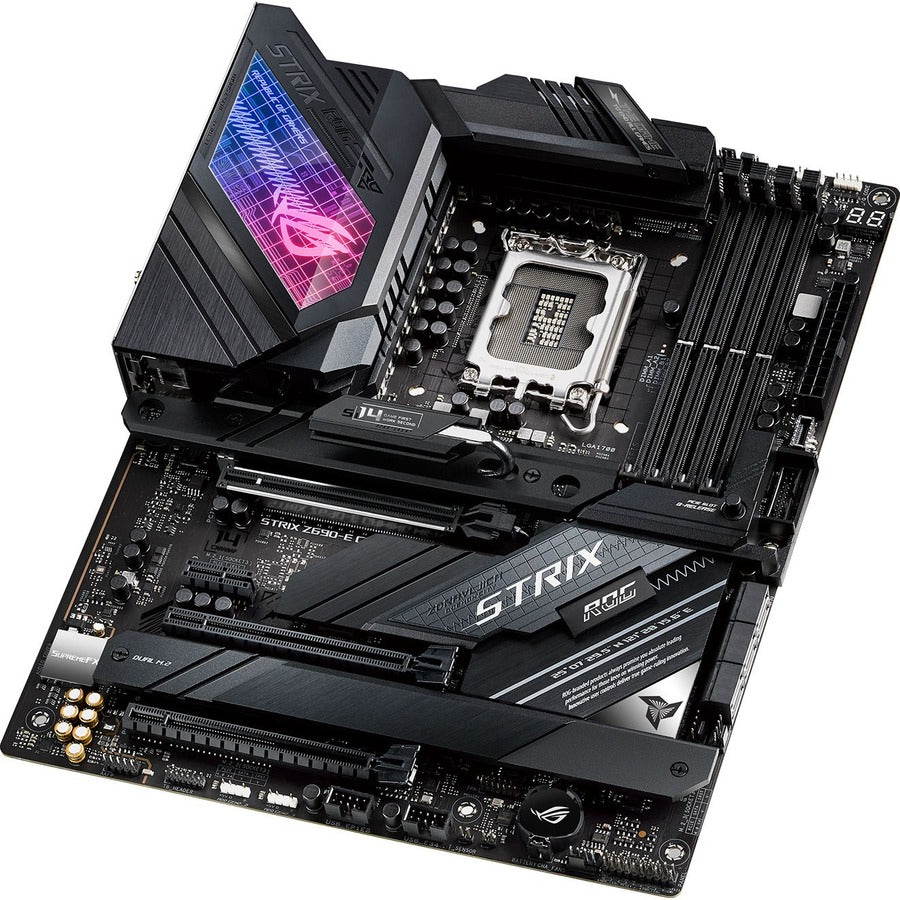 Asus ROG Strix Z690-E GAMING WIFI Desktop Motherboard - Intel Z690 Chipset - Socket LGA-1700 - Intel Optane Memory Ready - ATX ROG STRIX Z690-E GAMING WIFI