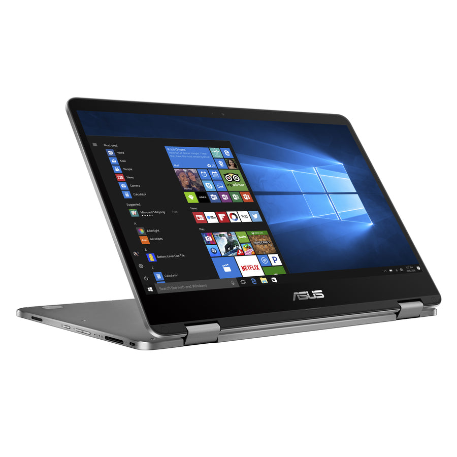 Asus VivoBook Flip 14 J401MA J401MA-SS01T-CB 14" Touchscreen Convertible 2 in 1 Notebook - HD - 1366 x 768 - Intel Celeron N4020 Dual-core (2 Core) 1.10 GHz - 4 GB Total RAM - 64 GB Flash Memory - Light Gray J401MA-SS01T-CB