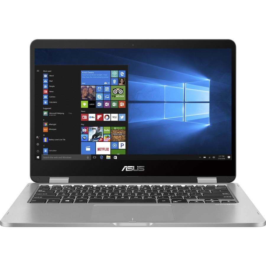 Asus VivoBook Flip 14 J401MA J401MA-SS01T-CB 14" Touchscreen Convertible 2 in 1 Notebook - HD - 1366 x 768 - Intel Celeron N4020 Dual-core (2 Core) 1.10 GHz - 4 GB Total RAM - 64 GB Flash Memory - Light Gray J401MA-SS01T-CB