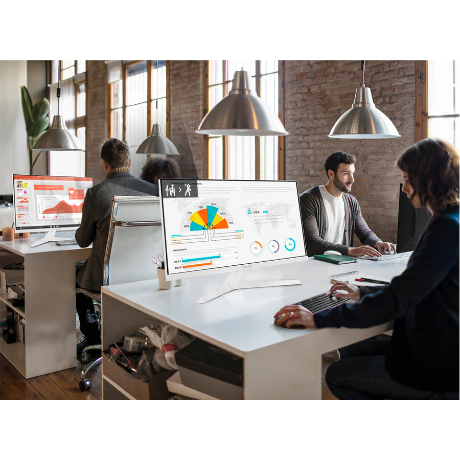 Moniteur LCD LED Full HD Asus VY249HE-W 23,8" - 16:9 - Blanc VY249HE-W