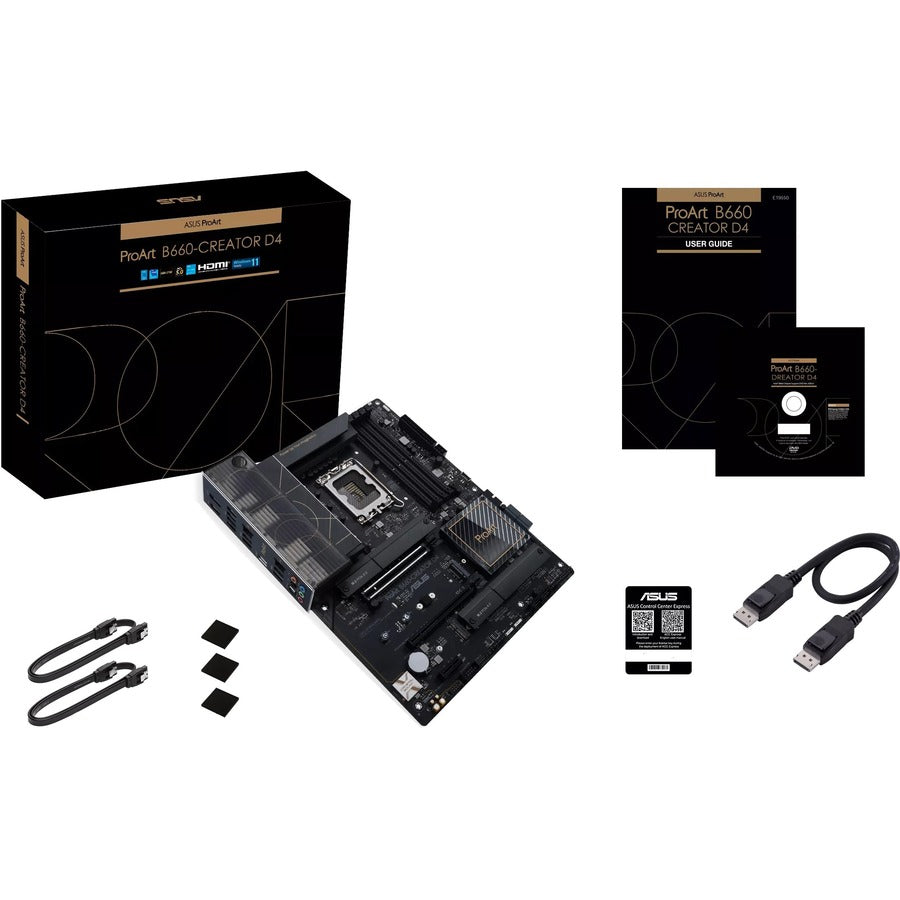 Carte mère de bureau Asus ProArt B660-CREATOR D4 - Chipset Intel B660 - Socket LGA-1700 - Mémoire Intel Optane Ready - ATX PROART B660-CREATOR D4