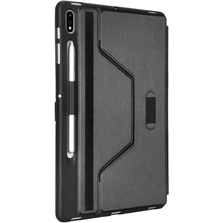 Targus Click-In THZ904GL Carrying Case (Flip) for 12.4" Samsung Galaxy Tab S7+, Galaxy Tab S7+ Lite, Galaxy Tab S7 FE, Galaxy Tab S7 FE 5G Tablet - Black THZ904GL