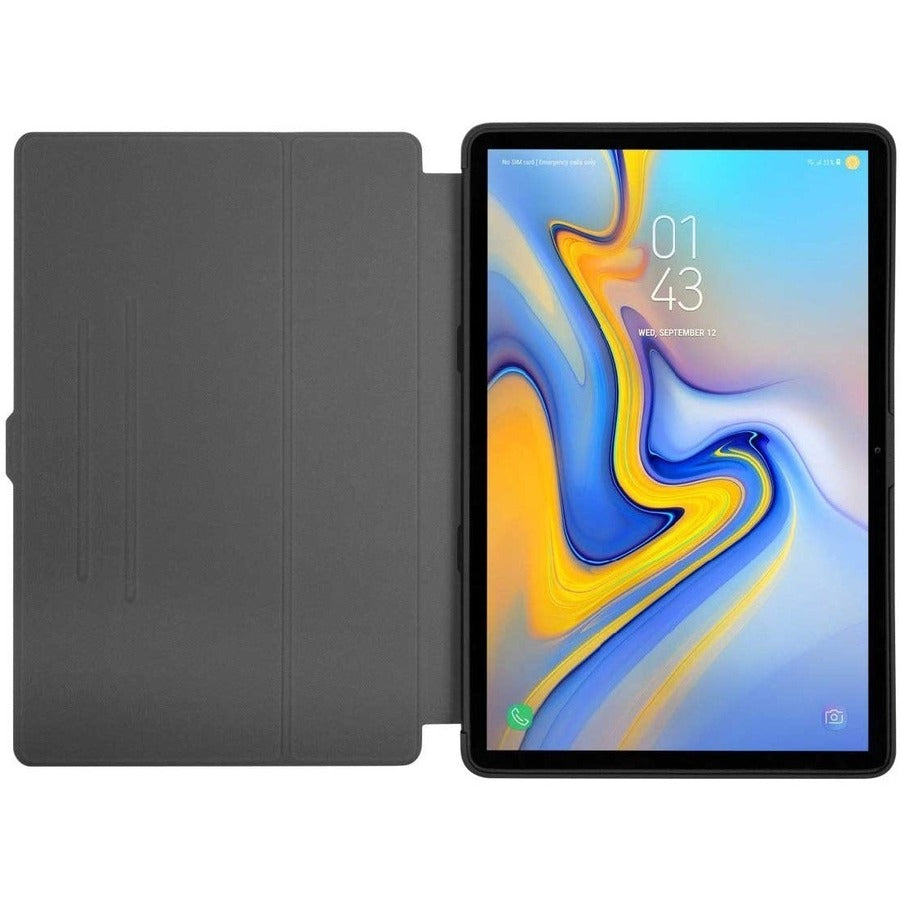 Targus Click-In THZ904GL Carrying Case (Flip) for 12.4" Samsung Galaxy Tab S7+, Galaxy Tab S7+ Lite, Galaxy Tab S7 FE, Galaxy Tab S7 FE 5G Tablet - Black THZ904GL