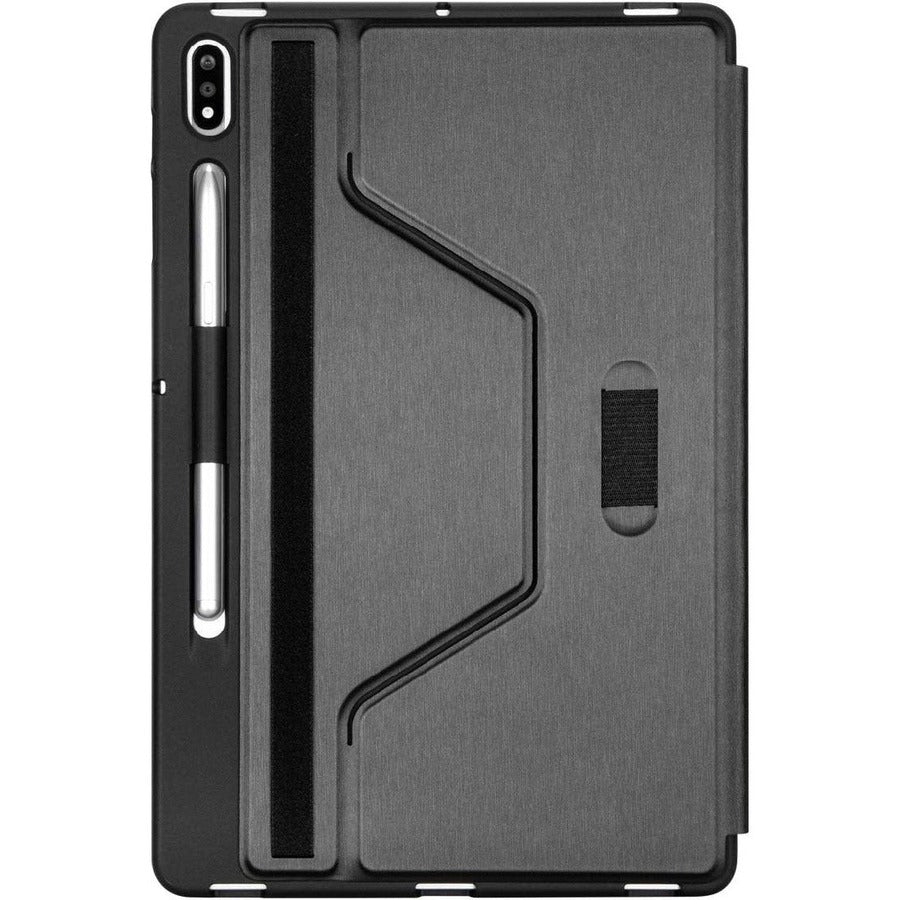 Targus Click-In THZ904GL Carrying Case (Flip) for 12.4" Samsung Galaxy Tab S7+, Galaxy Tab S7+ Lite, Galaxy Tab S7 FE, Galaxy Tab S7 FE 5G Tablet - Black THZ904GL