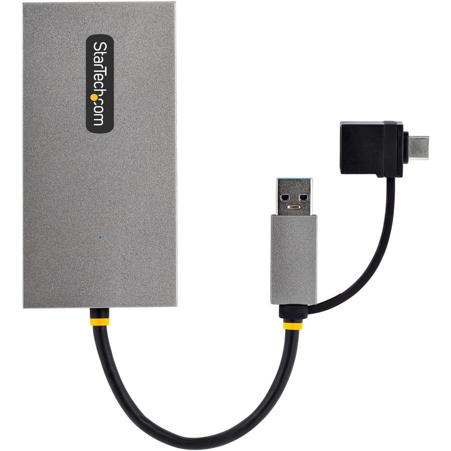 StarTech.com USB to Dual HDMI Adapter, USB A/C to 2x HDMI Displays (1x 4K30, 1x 1080p), USB 3.0 to HDMI Converter, 4in/11cm Cable, Win/Mac 107B-USB-HDMI