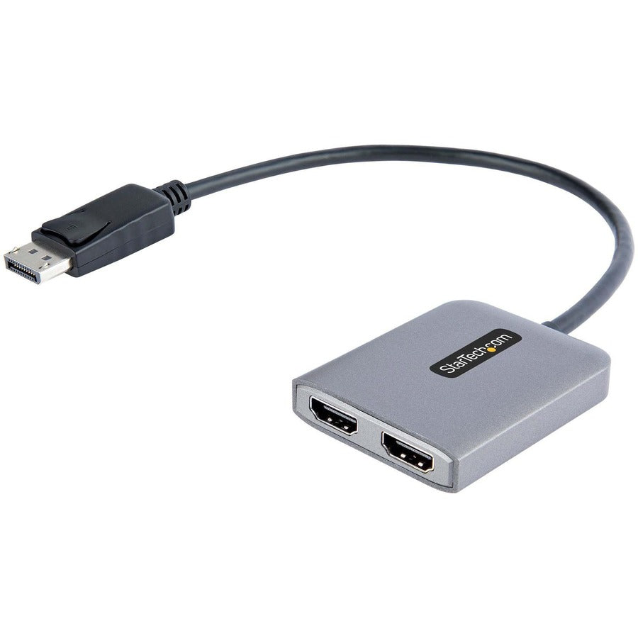 StarTech.com HUB DP vers double HDMI MST, double HDMI 4K 60 Hz, adaptateur multi-moniteur DisplayPort 2 ports avec câble de 30 cm, DP 1.4 | DSC | HBR3 MST14DP122HD