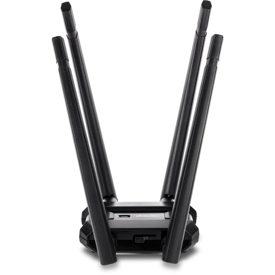 TRENDnet AC1900 High Power Dual Band Wireless USB Adapter, Increase-Extend WiFi Wireless Coverage, Stream 4K HD Video, Windows-Mac OS Compatible, USB 3.0 to USB Type A, Black, TEW-809UB TEW-809UB