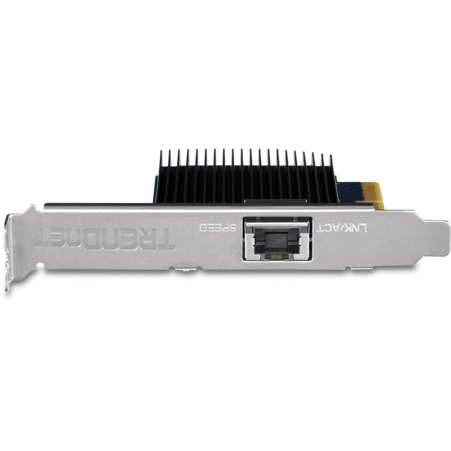 TRENDnet 10 Gigabit PCIe Network Adapter, Converts A PCIe Slot Into A 10G Ethernet Port, Supports 802.1Q Vlan, Includes Standard & Low-Profile Brackets, PCIe 2.0, PCIe 3.0, Silver, TEG-10GECTX TEG-10GECTX