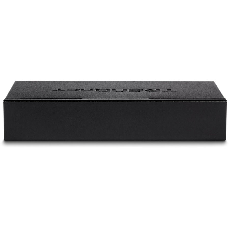 TRENDnet Switch EdgeSmart alimenté par PoE+ Gigabit à 5 ports avec passage PoE, budget PoE de 18 W, capacité de commutation de 10 Gbit/s, commutateur géré, montage mural, protection à vie, noir, TPE-P521ES TPE-P521ES