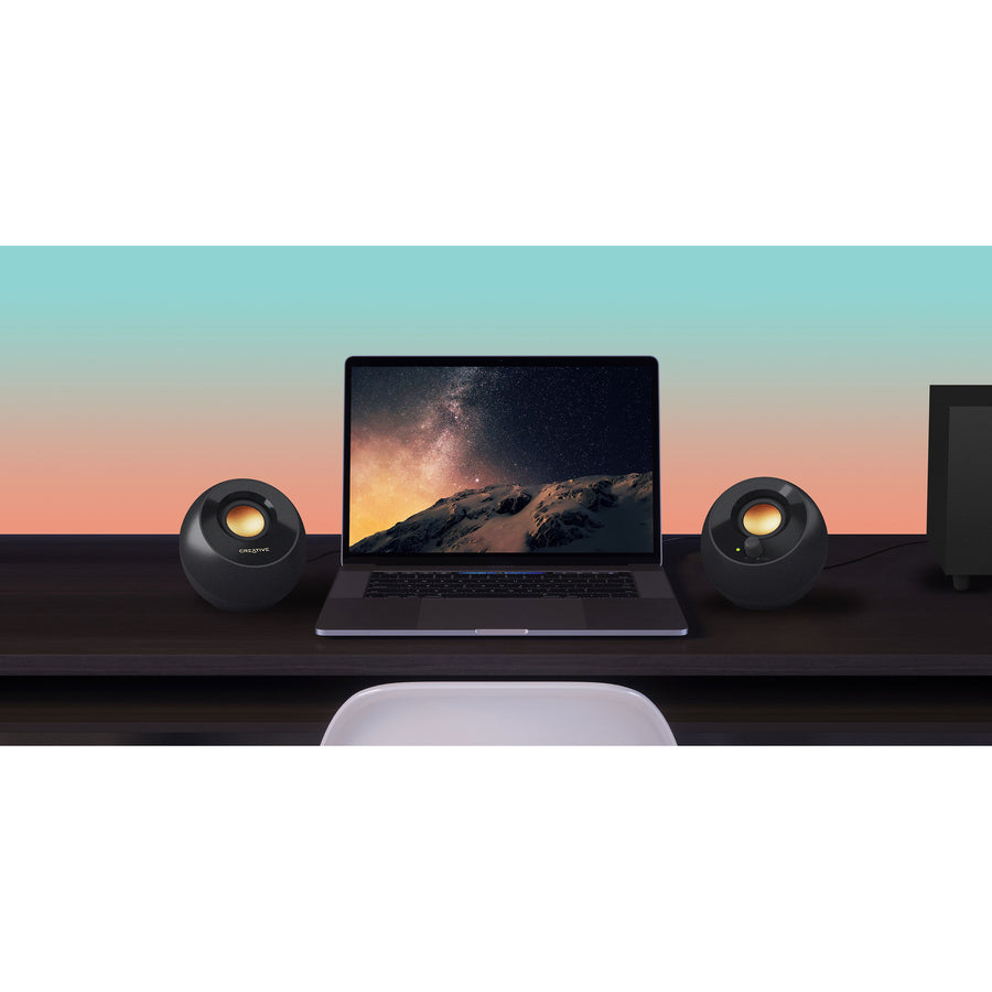 Creative Pebble Plus 2.1 Speaker System - 8 W RMS - Black 51MF0480AA000