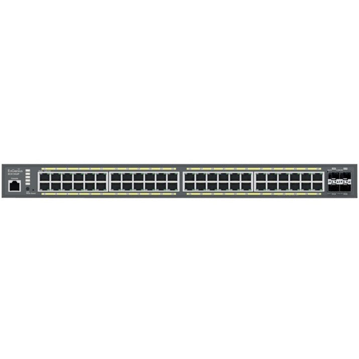EnGenius Cloud Managed 48-Port Gigabit PoE+ Switch with 4 SFP+ Ports ECS1552P