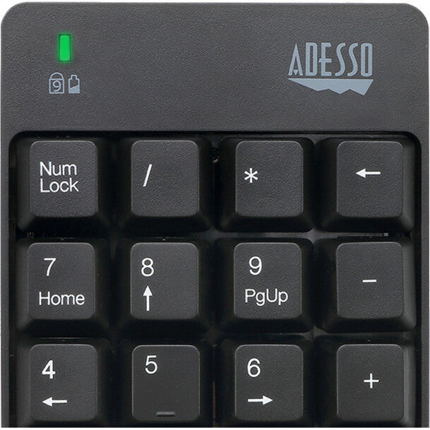 Adesso Clavier numérique sans fil à 18 touches résistant aux déversements WKB-6010UB