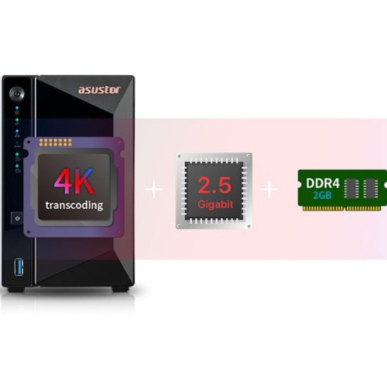 ASUSTOR Drivestor 2 Pro AS3302T Système de stockage SAN/NAS AS3302T