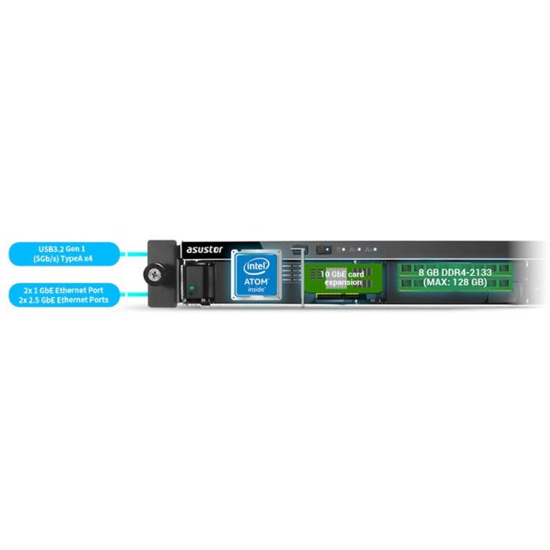 ASUSTOR Lockerstor AS6504RS Système de stockage SAN/NAS AS6504RS