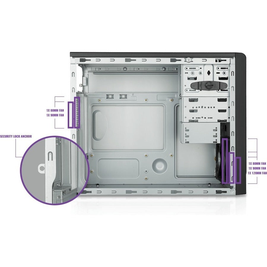 Cooler Master MasterBox E300L Computer Case MCB-E300L-KN5N-B01
