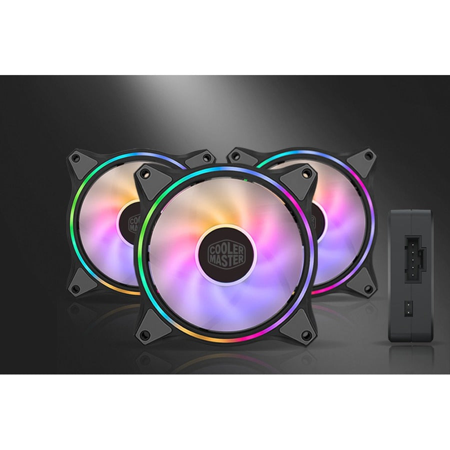 Cooler Master MasterFan MF120 Halo Cooling Fan - 3 Pack MFL-B2DN-183PA-R1