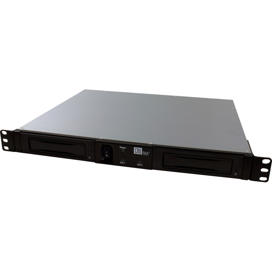 CRU RAX RAX215DC-3QJ Drive Enclosure - FireWire/i.LINK 800, USB 3.0, eSATA Host Interface - 1U Rack-mountable - Black 40610-3199-0000