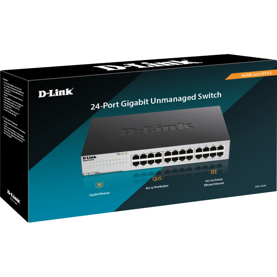 D-Link 24-Port Unmanaged Gigabit Switch DGS-1024C