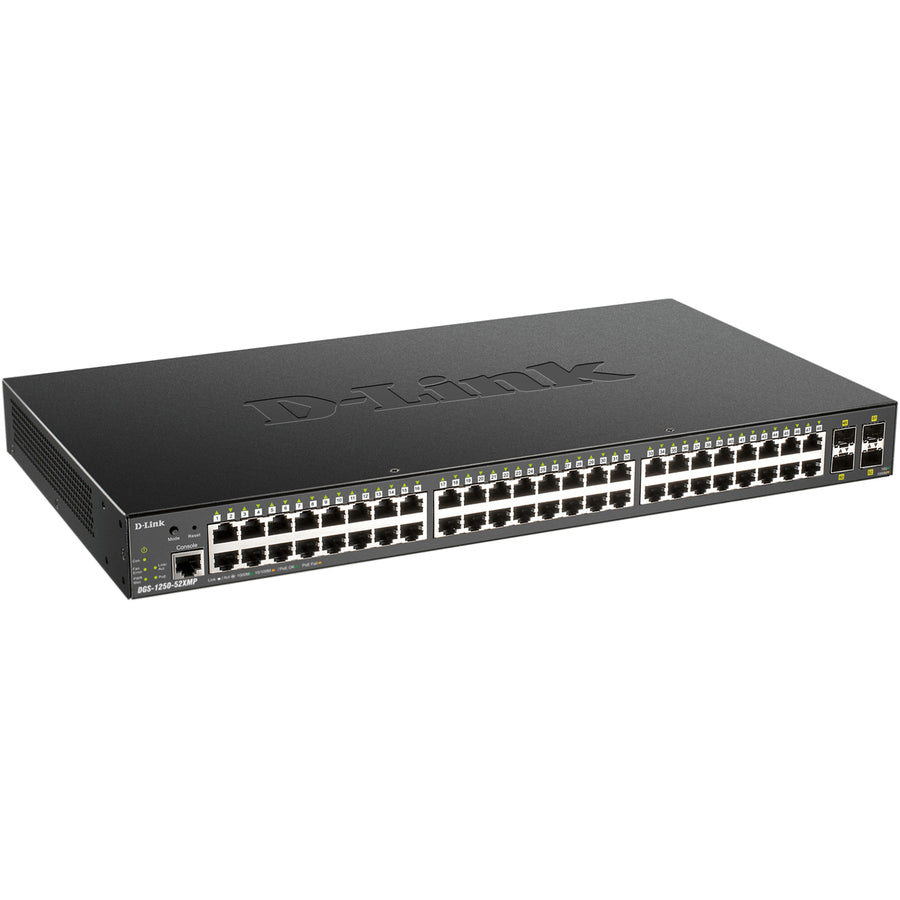 Commutateur PoE géré intelligent 10 Gigabits 52 ports D-Link DGS-1250-52XMP