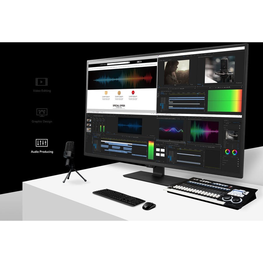 LG 43UN700-B 42.5" 4K UHD LCD Monitor - 16:9 - Black 43UN700-B