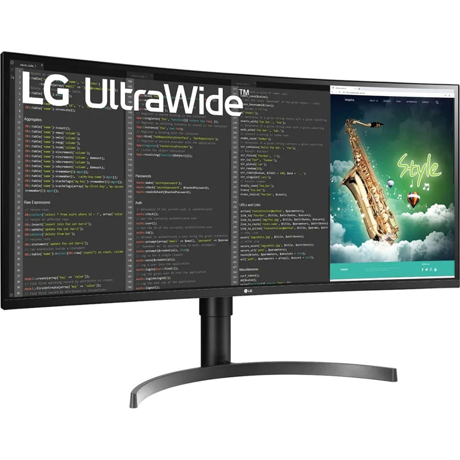 LG Ultrawide 35BN75CN-B 35" UW-QHD Curved Screen LED Gaming LCD Monitor - 21:9 - Textured Black, Black Hairline 35BN75CN-B