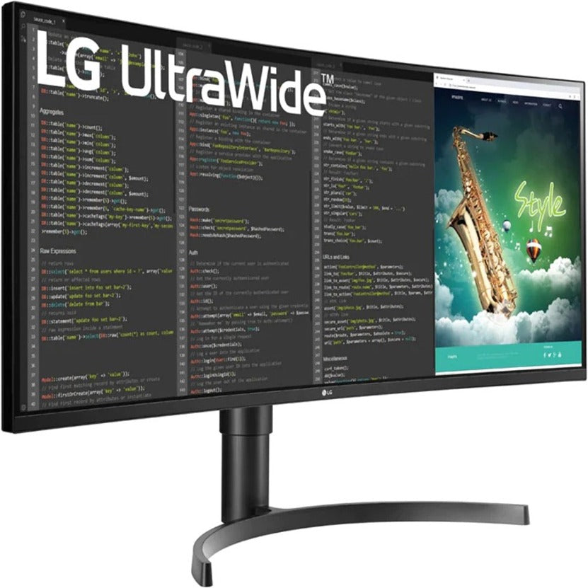 LG Ultrawide 35BN75CN-B 35" UW-QHD Curved Screen LED Gaming LCD Monitor - 21:9 - Textured Black, Black Hairline 35BN75CN-B