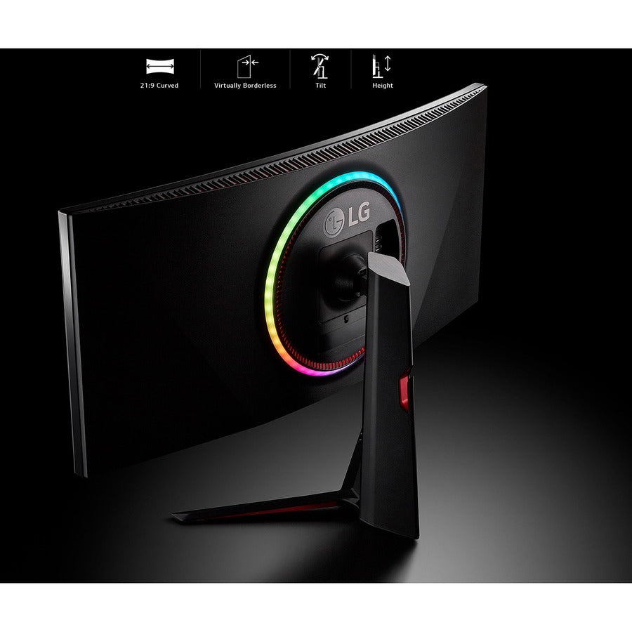 Moniteur LCD de jeu à écran incurvé UW-QHD+ de 38 po LG UltraGear 38GN950-B - 21:9 - Noir 38GN950-B
