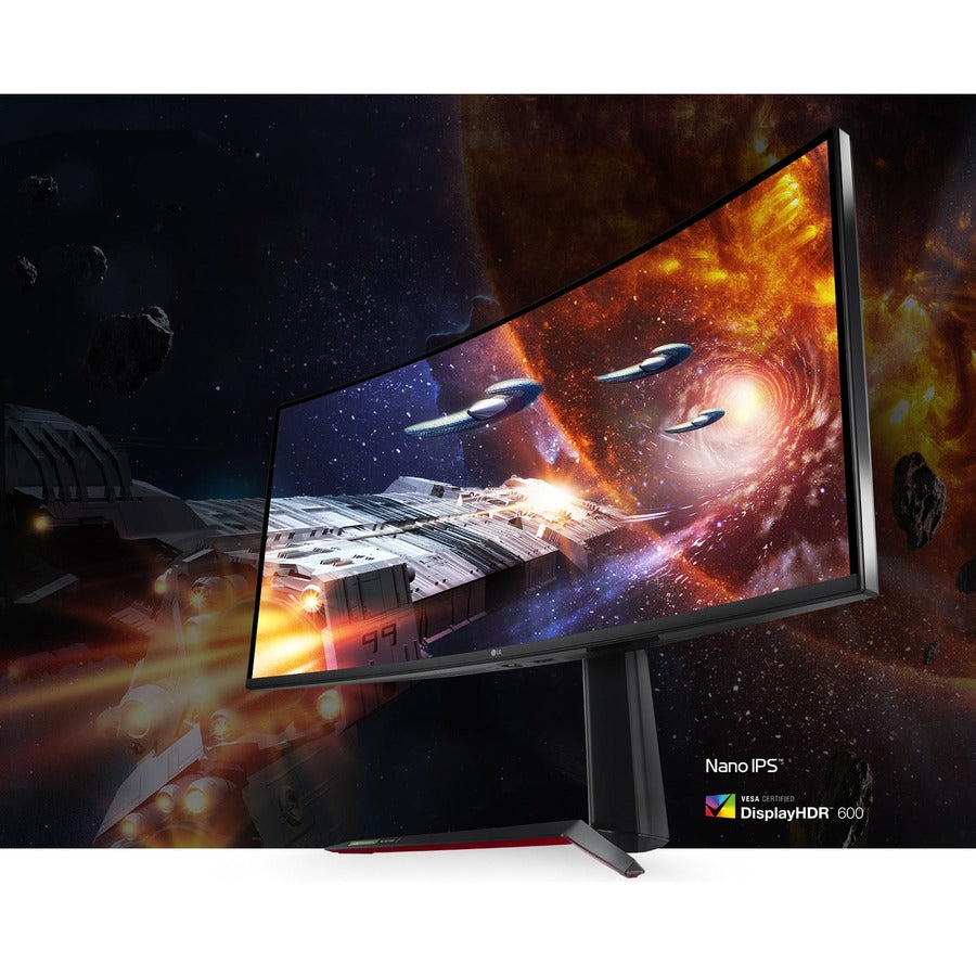 Moniteur LCD de jeu à écran incurvé UW-QHD+ de 38 po LG UltraGear 38GN950-B - 21:9 - Noir 38GN950-B