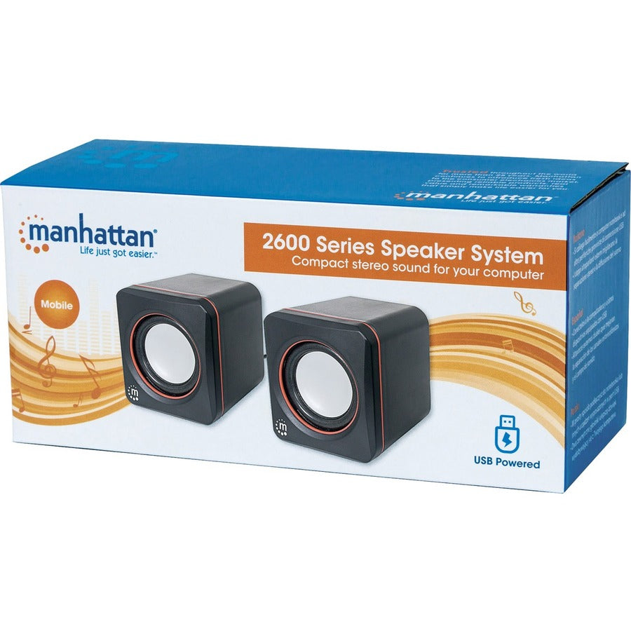 Manhattan Speaker System - 6 W RMS - Black 161435