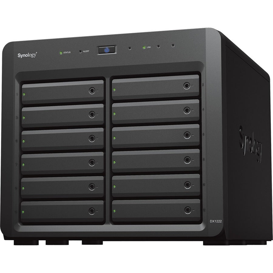Synology DX1222 Boîtier de disque Serial Attached SCSI (SAS), SATA - Mini-SAS HD Host Interface Desktop DX1222
