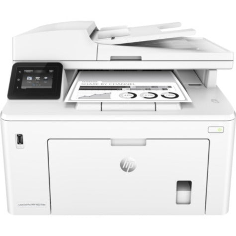 HP LaserJet Pro M227fdw Laser Multifunction Printer-Monochrome-Copier/Fax/Scanner-28 ppm Mono Print-1200x1200 dpi Print-Automatic Duplex Print-30000 Pages-250 sheets Input-1200 dpi Optical Scan-Wireless LAN G3Q75A#BGJ