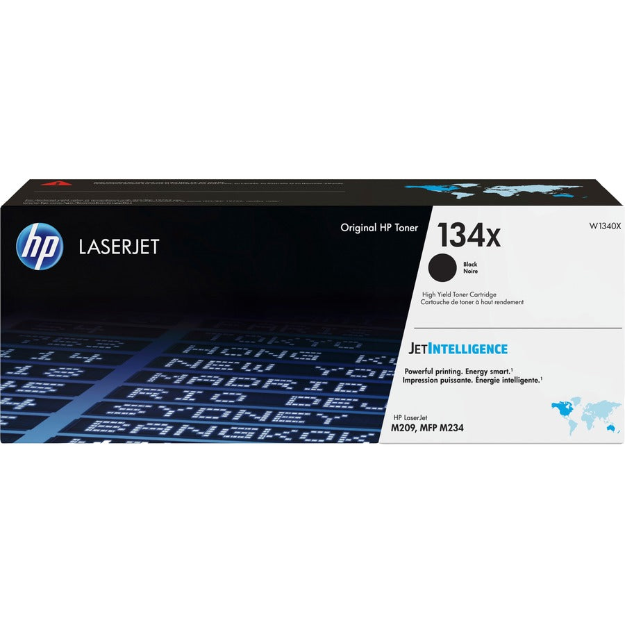 Cartouche de toner laser authentique HP 134X à haut rendement - Pack noir W1340X