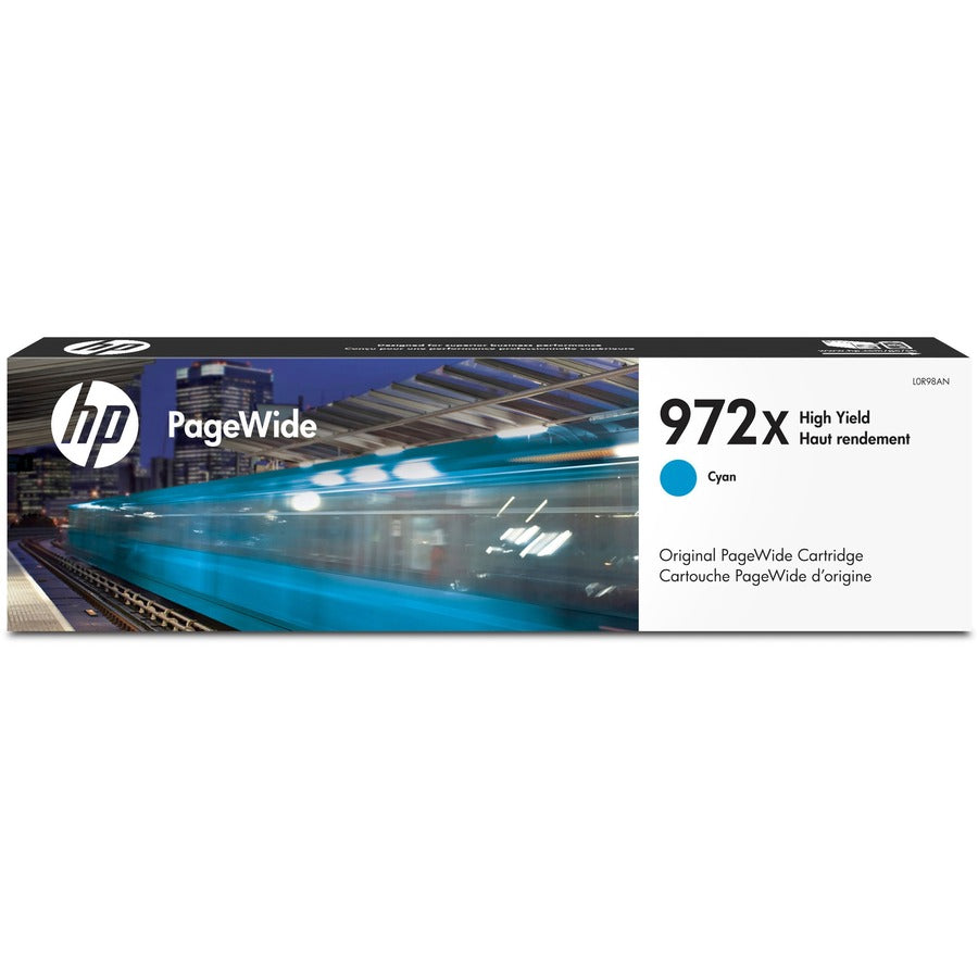 HP 972X (L0R98AN) Cartouche d'encre originale à page large à haut rendement - Paquet unique - Cyan - 1 de chaque L0R98AN
