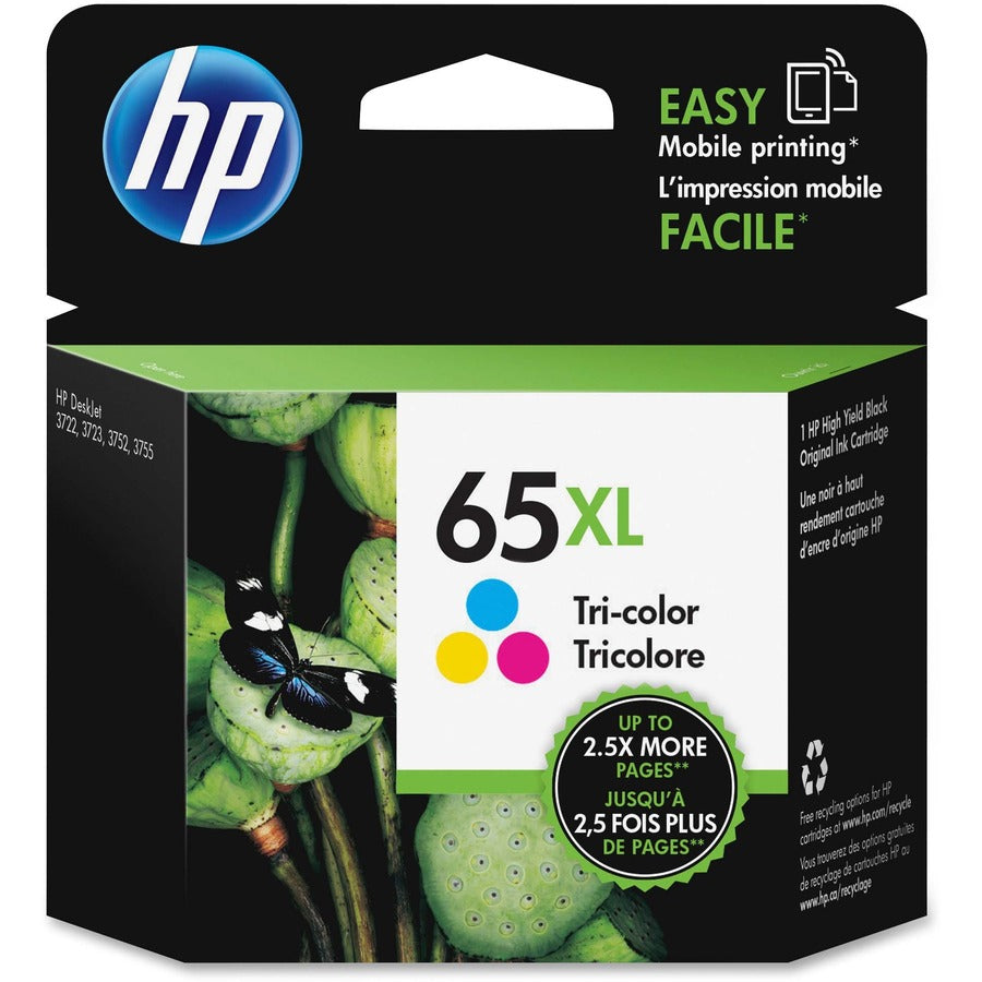 Cartouche d'encre authentique HP 65XL - Paquet unique N9K03AN#140