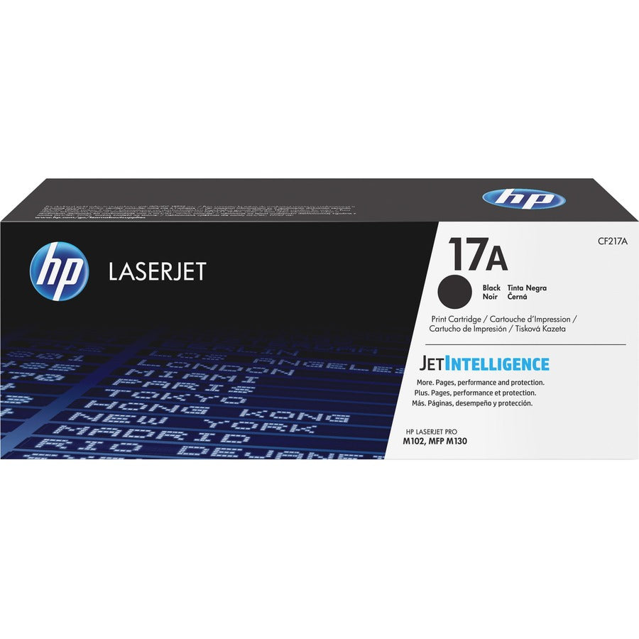 Cartouche de toner laser authentique HP 17A à rendement standard - Pack noir CF217A
