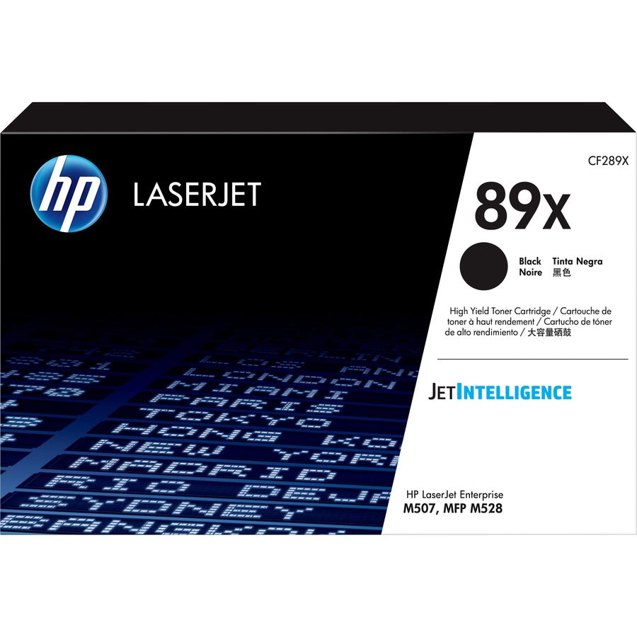 Cartouche de toner laser authentique HP 89X (CF289X) à haut rendement - Noir - 1 de chaque CF289X