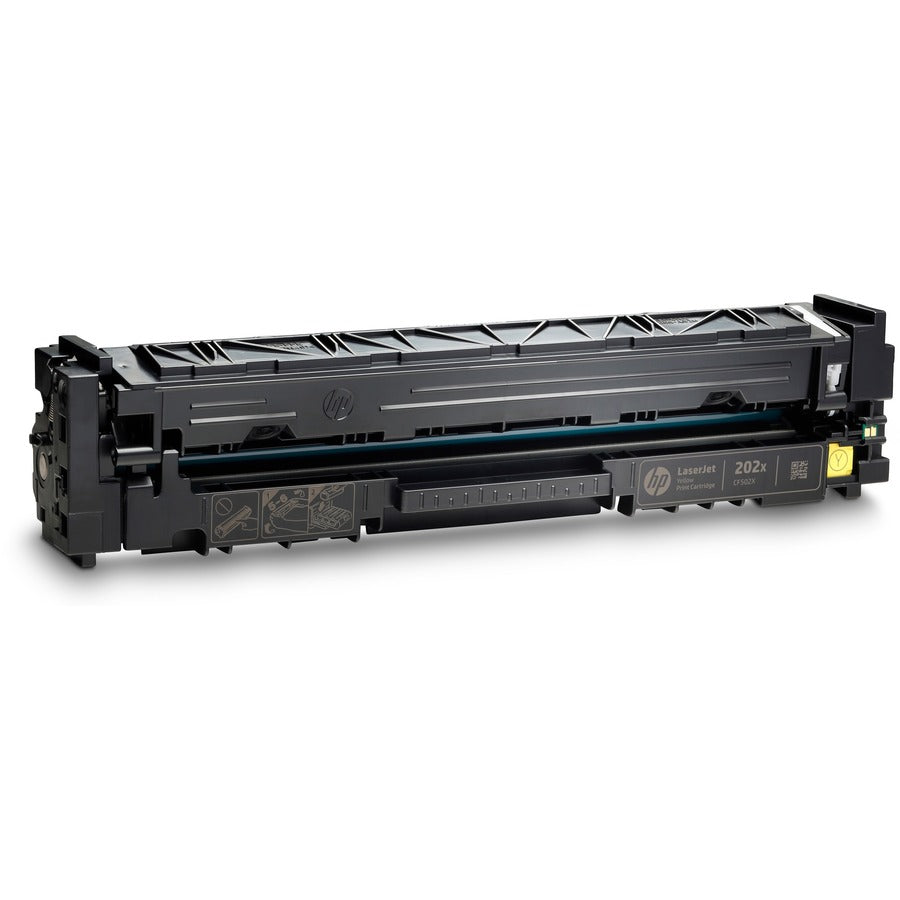 Cartouche de toner laser authentique HP 202X (CF502X) à haut rendement - Jaune - 1 de chaque CF502X