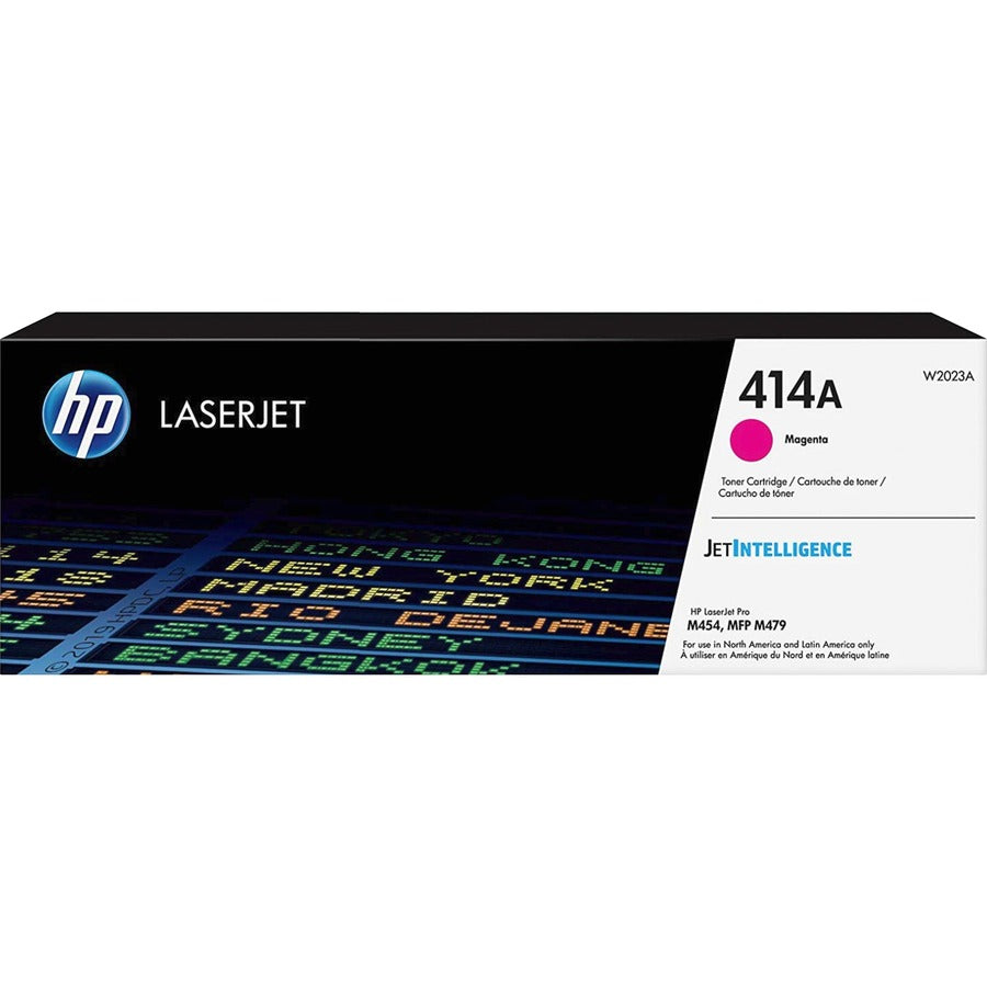 Cartouche de toner laser originale HP 414A (W2023A) - Magenta - 1 de chaque W2023A