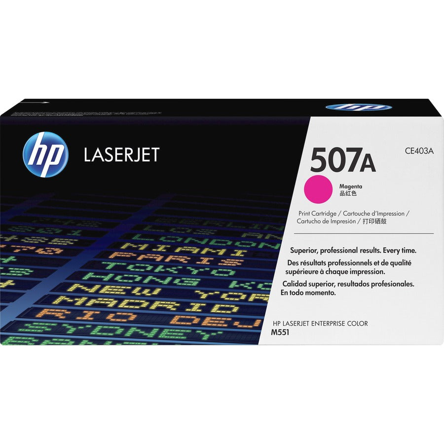 Cartouche de toner laser originale HP 507A (CE403A) - Paquet unique - Magenta - 1 pièce CE403A