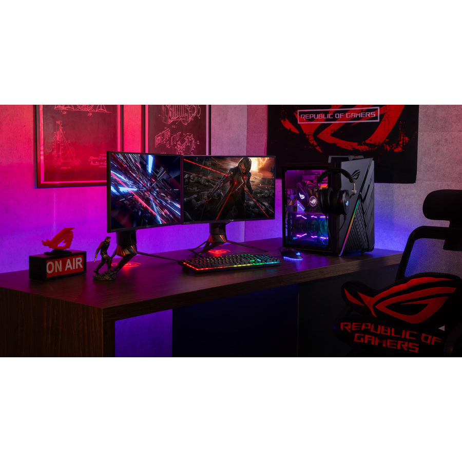 Ordinateur de bureau gaming Asus ROG Strix GA35 G35DX-DBR770 - AMD Ryzen 7 5800X Octa-core (8 Core) - 16 Go RAM DDR4 SDRAM - 1 To M.2 PCI Express NVMe 3.0 SSD - Tour - Star Black G35DX-DBR770