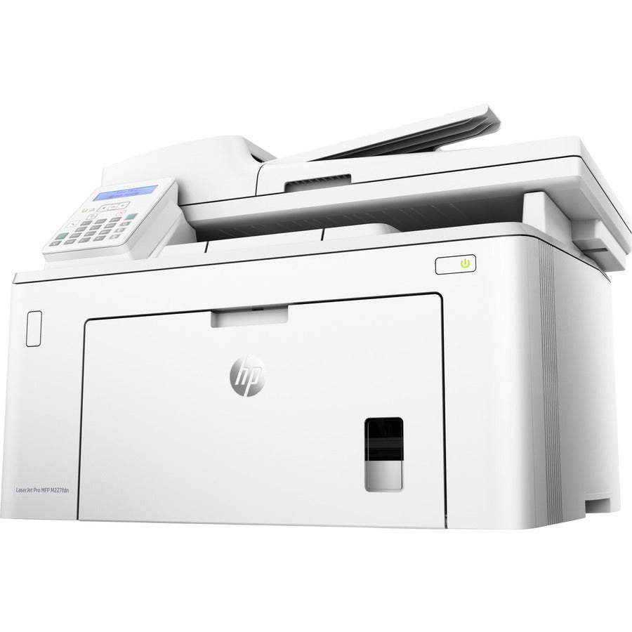 HP LaserJet Pro M227 M227fdn Laser Multifunction Printer-Monochrome-Copier/Fax/Scanner-30 ppm Mono Print-1200x1200 Print-Automatic Duplex Print-30000 Pages Monthly-250 sheets Input-Color Scanner-1200 Optical Scan-Monochrome Fax- Ethernet G3Q79A#BGJ