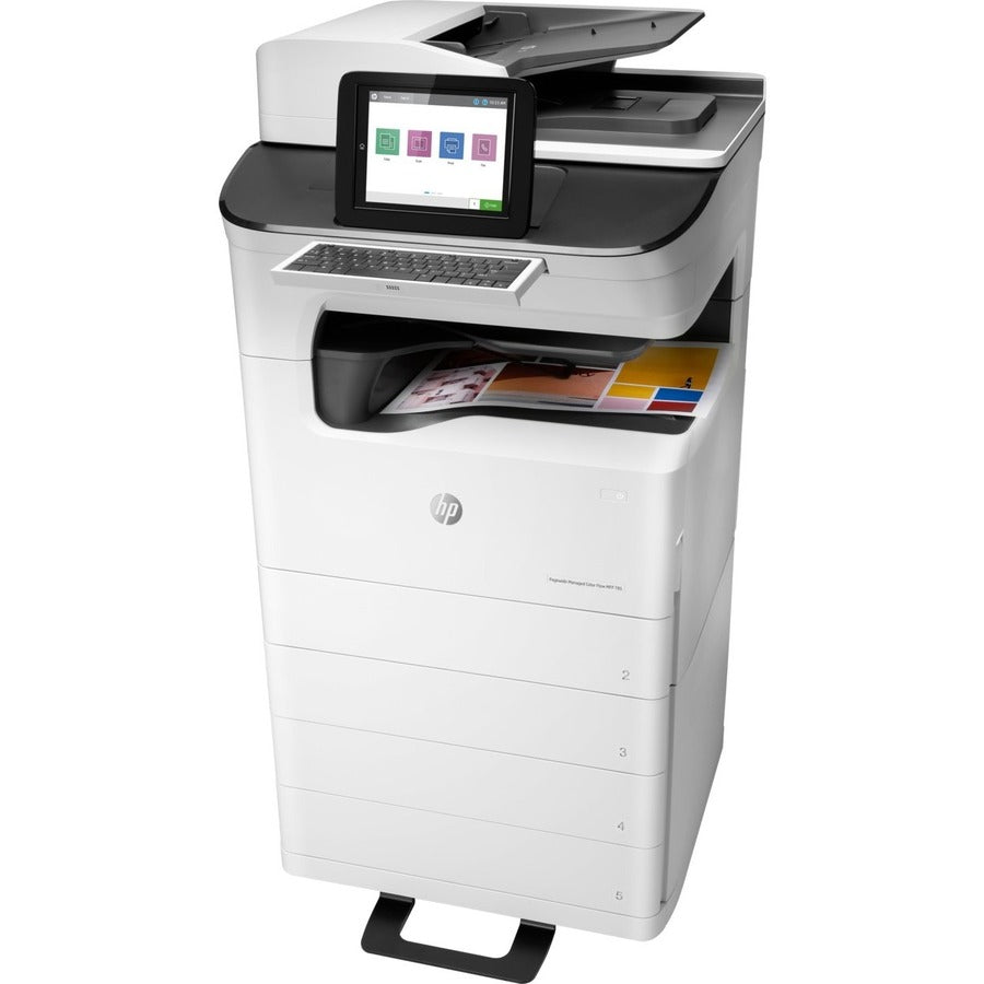 HP PageWide Enterprise 785z+ Page Wide Array Multifunction Printer-Color-Copier/Fax/Scanner-75 ppm Mono/75 ppm Color Print-2400x1200 dpi Print-Automatic Duplex Print-125000 Pages-650 sheets Input-600 dpi Optical Scan-Color Fax-Wireless LAN Z5G75A#B1H