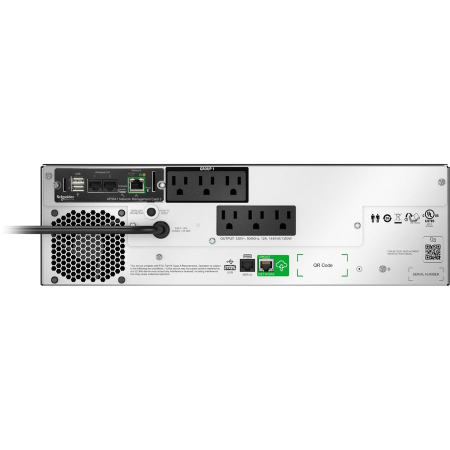 Onduleur APC by Schneider Electric Smart-UPS 1 500 VA montable en rack SMTL1500RM3UCNC