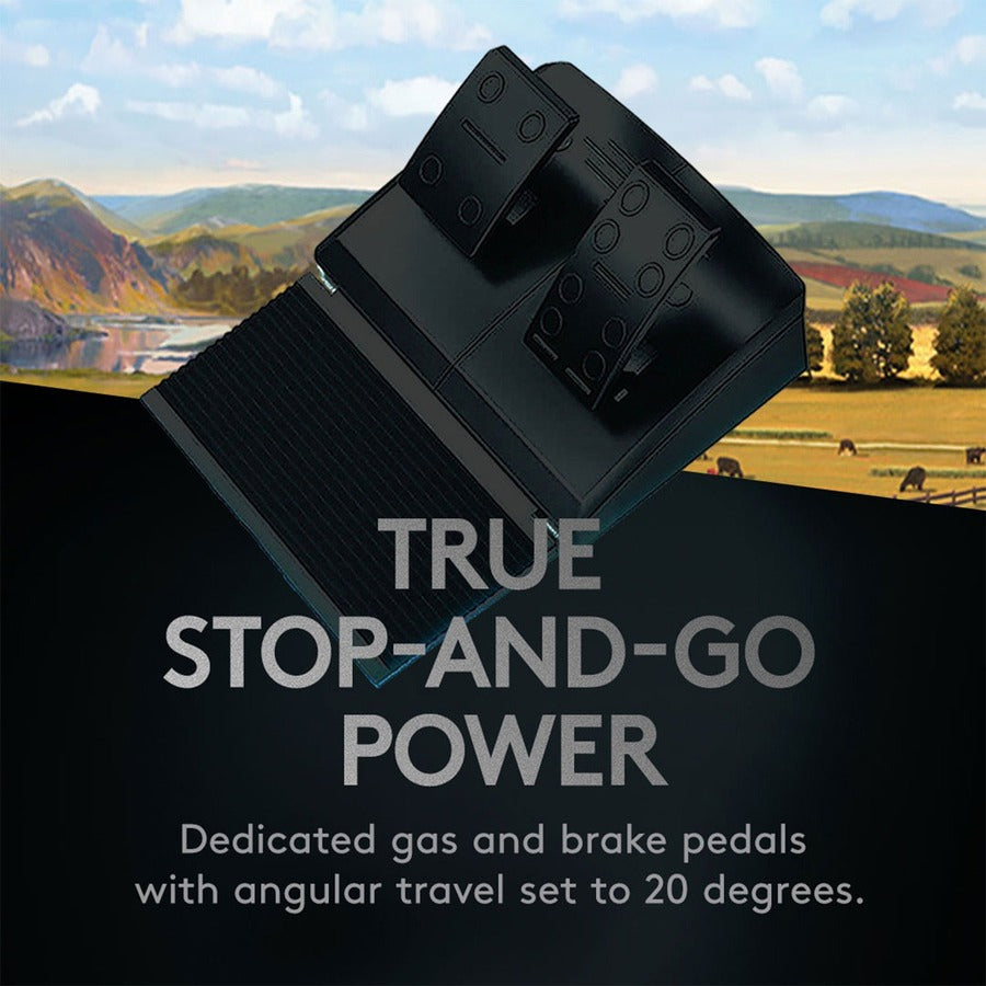 Logitech G Heavy Equipment Bundle Roue de simulation, pédales et platine de commande du panneau latéral 945-000063