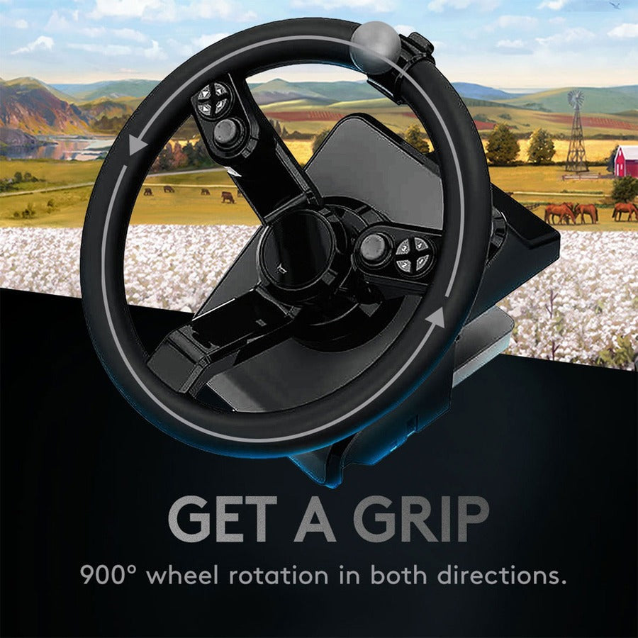 Logitech G Heavy Equipment Bundle Roue de simulation, pédales et platine de commande du panneau latéral 945-000063