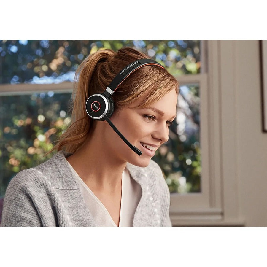 Jabra Evolve 65 SE Stereo MS Headset with Stand 6599-833-399