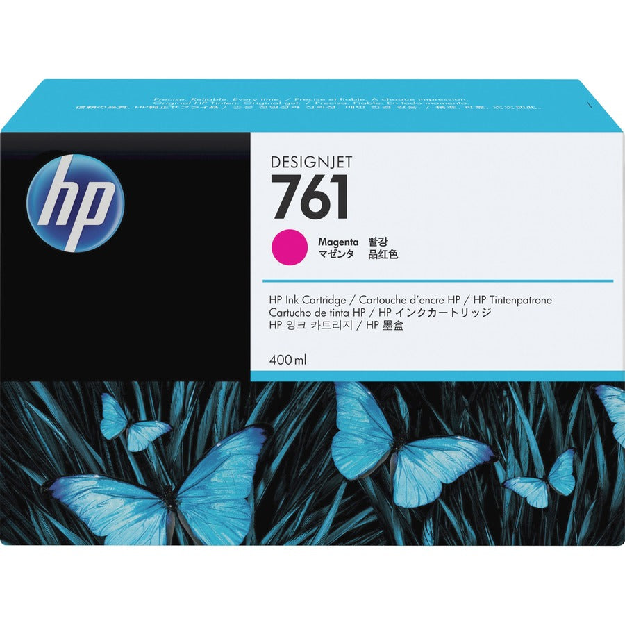 Cartouche d'encre jet d'encre originale HP 761 (CM993A) - Paquet unique - Magenta - 1 de chaque CM993A