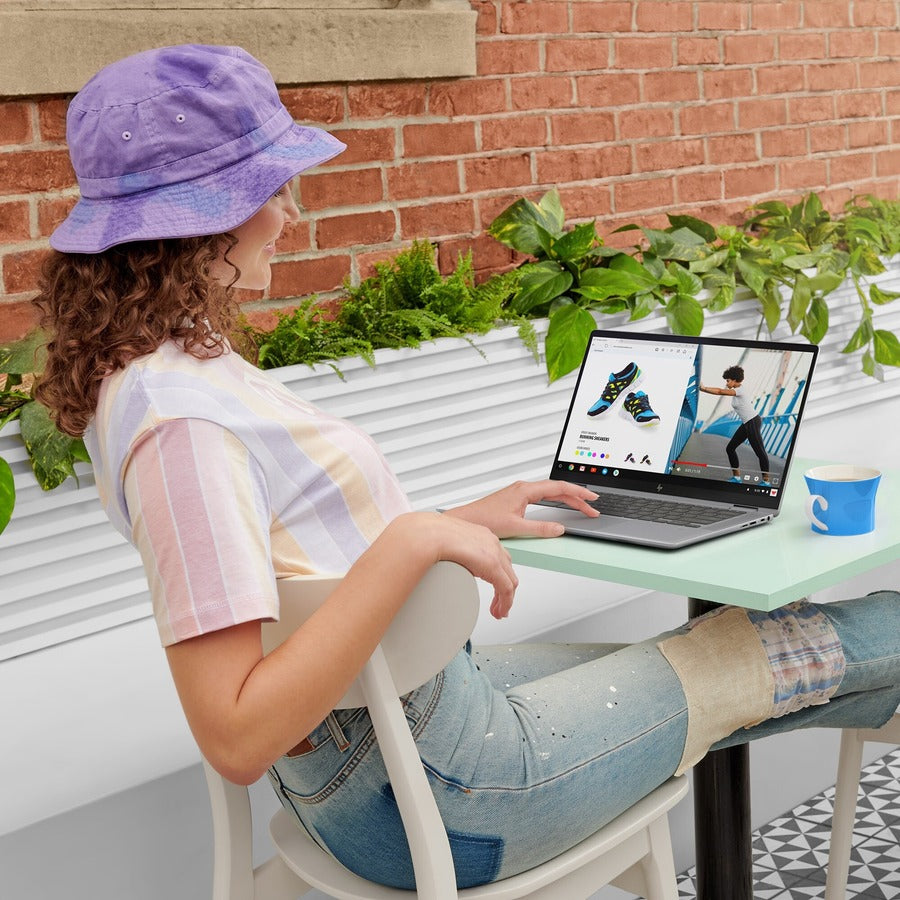 HP Chromebook 14" Touchscreen Chromebook - Full HD - 1920 x 1080 - Intel Core i3 11th Gen i3-1115G4 Dual-core (2 Core) - 8 GB Total RAM - 128 GB SSD - Mineral Silver 2L7L7UA#ABL